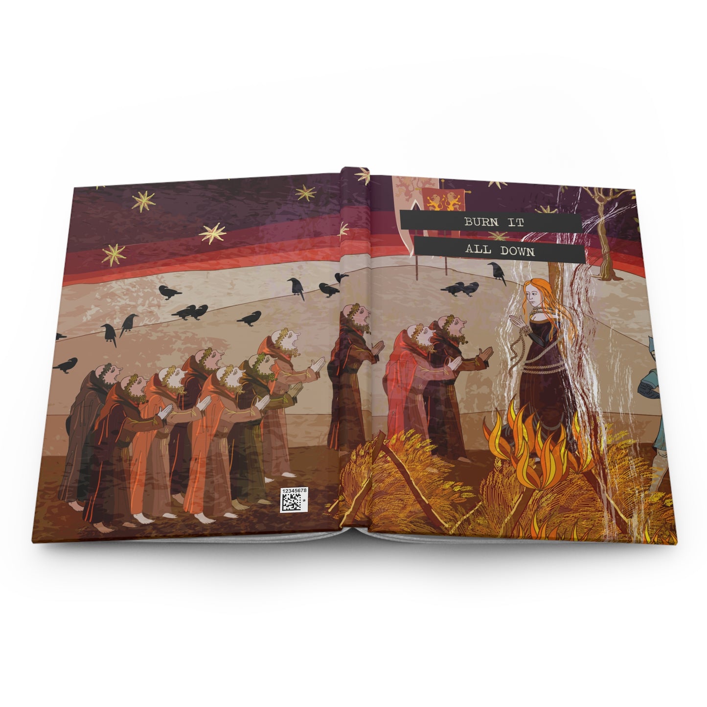 Burn it All Down Hardcover Journal