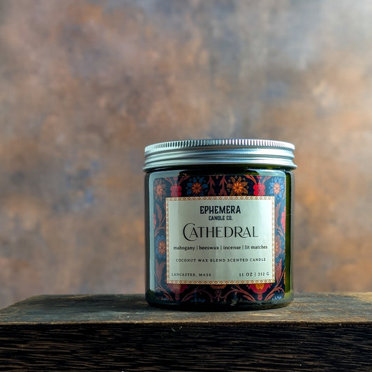 Cathedral | Mahogany, Beeswax, Incense & Lit Matches
