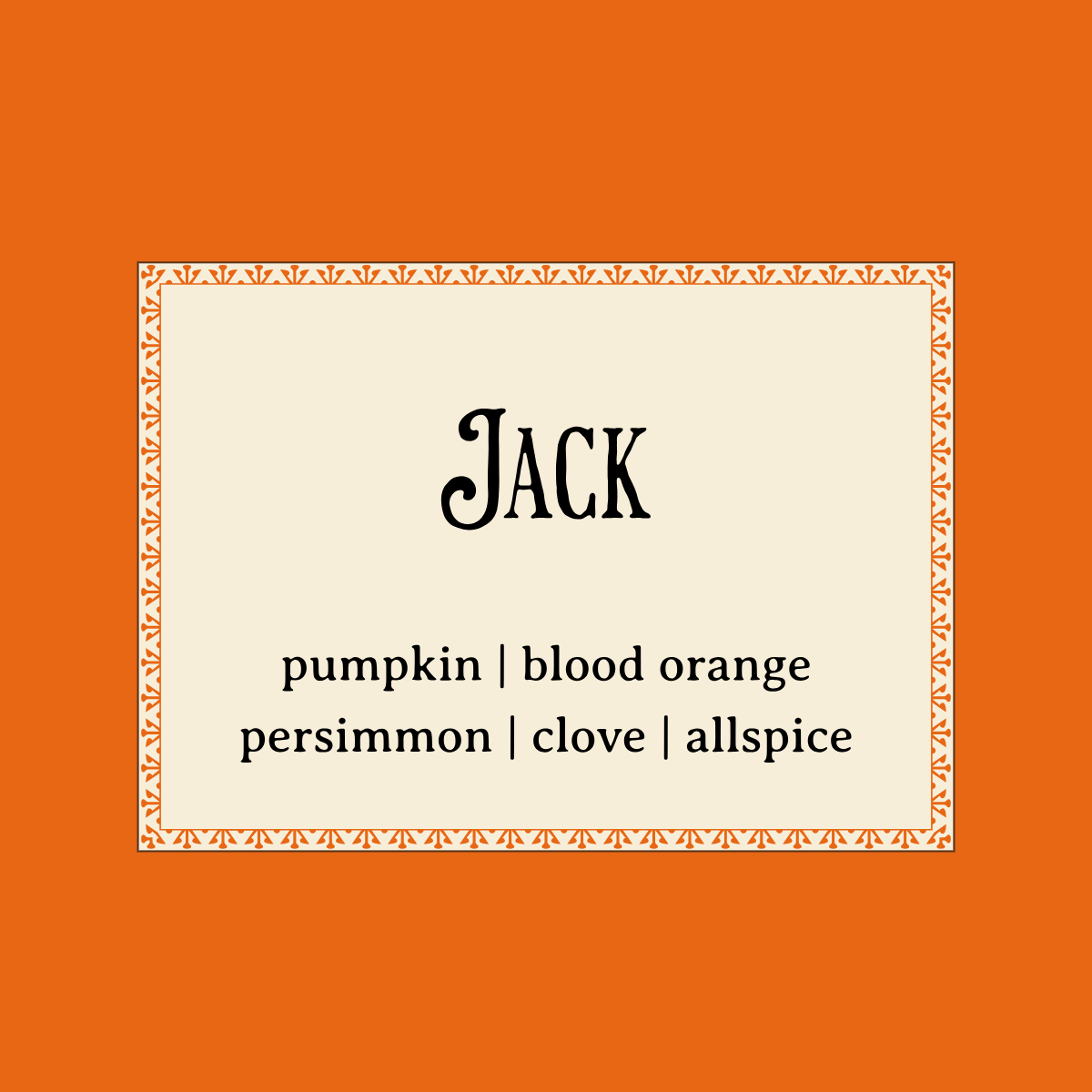 Jack Wax Melts | Spiced Pumpkin, Blood Orange, Persimmon & Vanilla