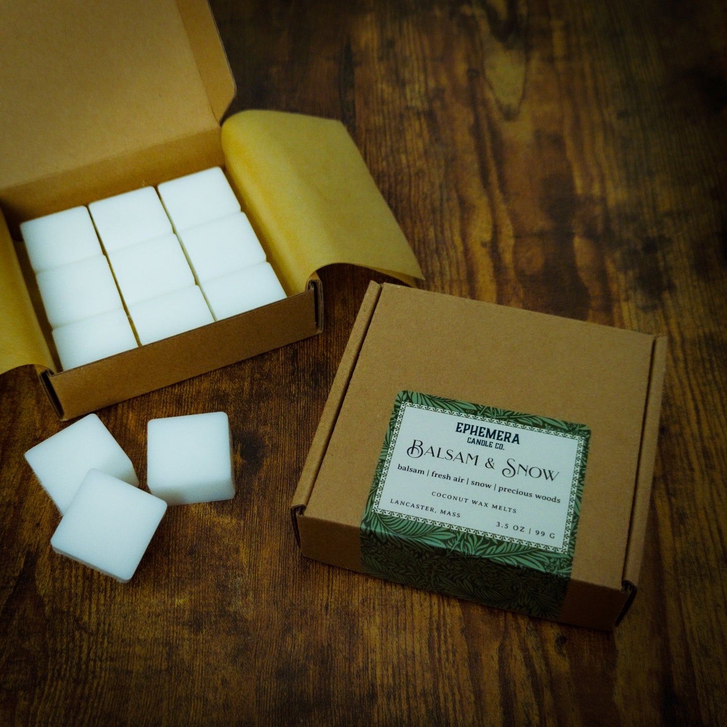 Balsam & Snow Wax Melts | Balsam, Fresh Air, Snow, Precious Woods