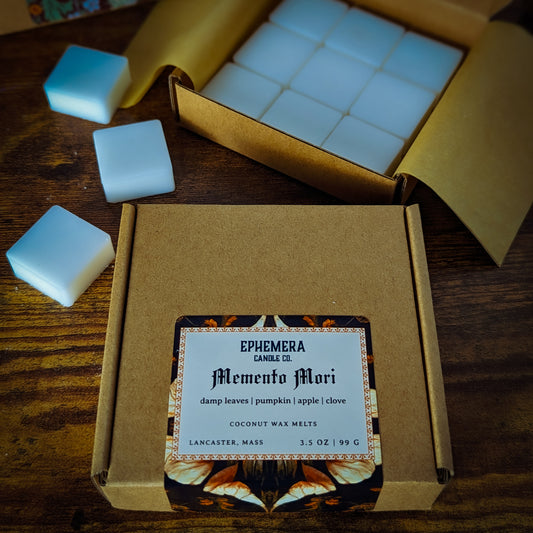 Memento Mori Wax Melts | Damp Leaves, Pumpkin, Cloves, Apple
