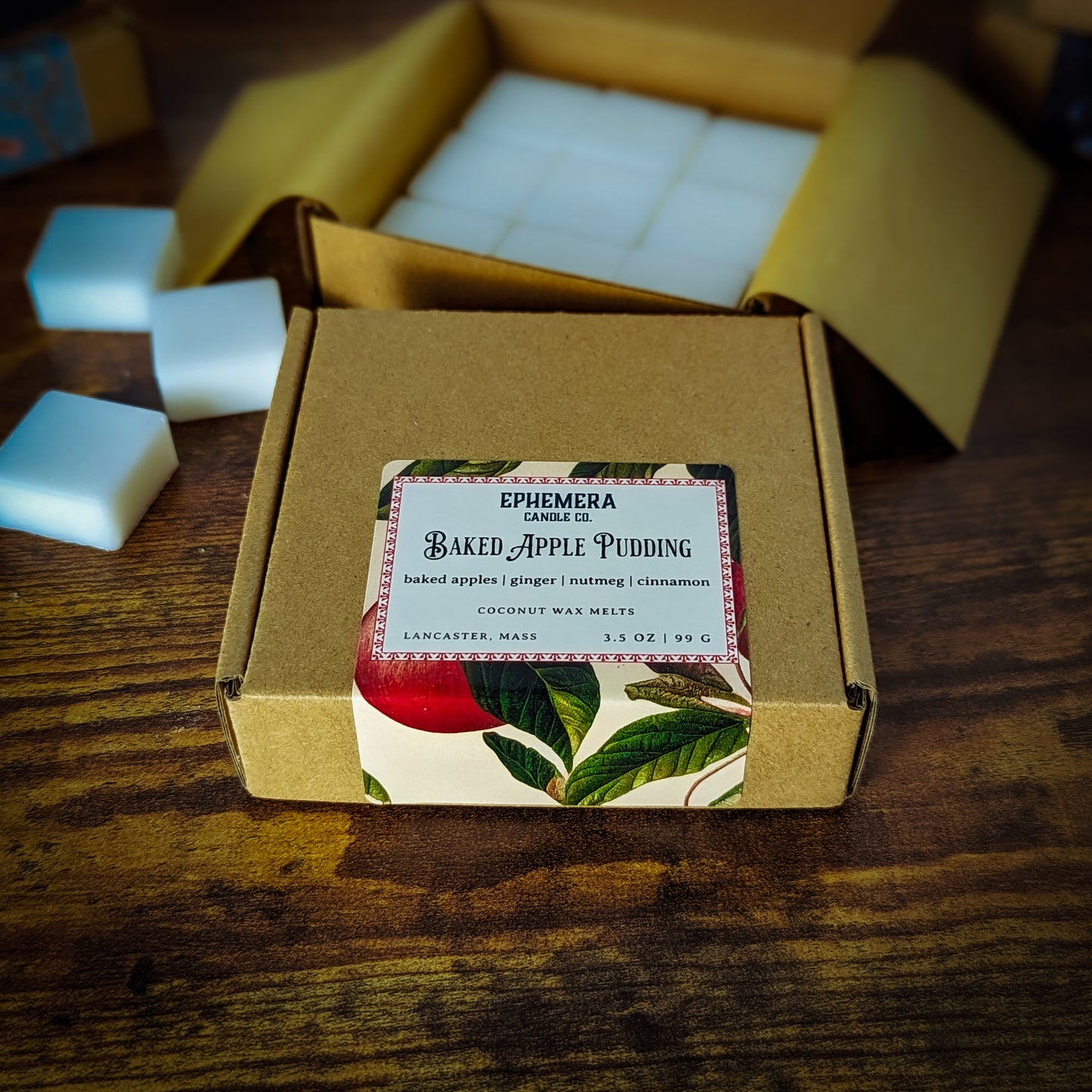 Baked Apple Pudding Wax Melts | Baked Apples, Ginger, Nutmeg & Cinnamon