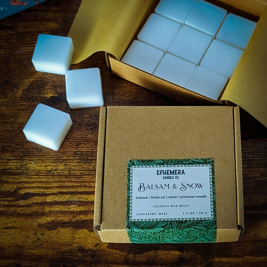 Balsam & Snow Wax Melts | Balsam, Fresh Air, Snow, Precious Woods