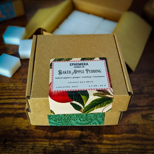 Baked Apple Pudding Wax Melts | Baked Apples, Ginger, Nutmeg & Cinnamon