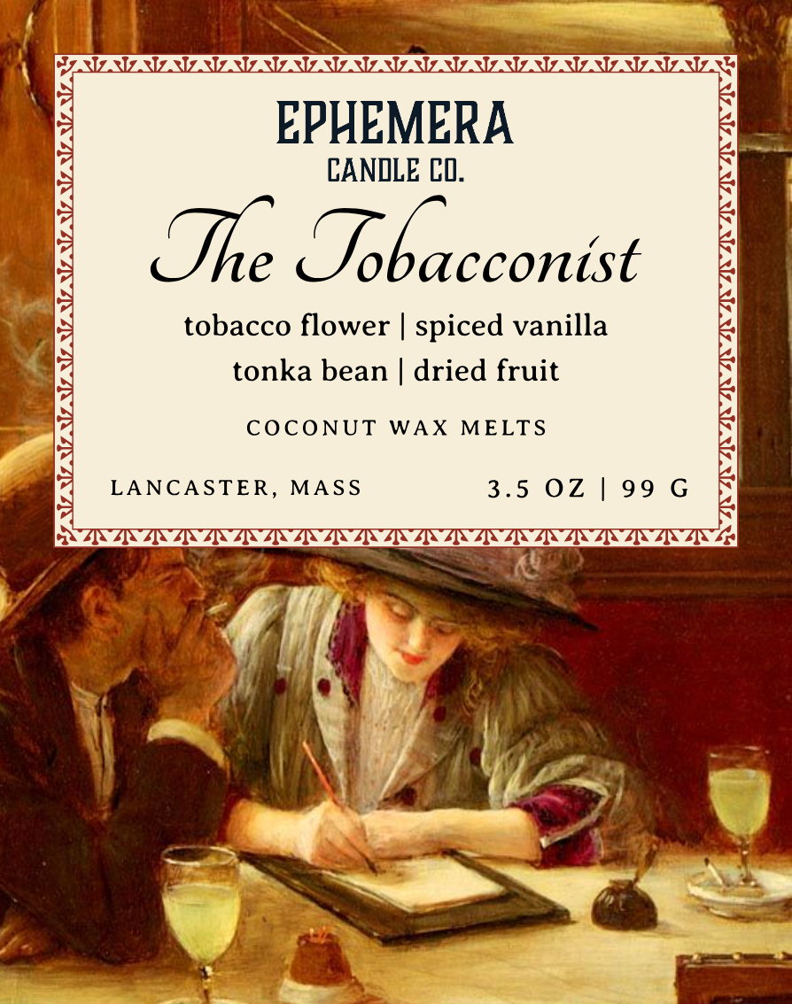 The Tobacconist Wax Melts | Tobacco Flowers, Spiced Vanilla, Tonka Bean, & Dried Fruit