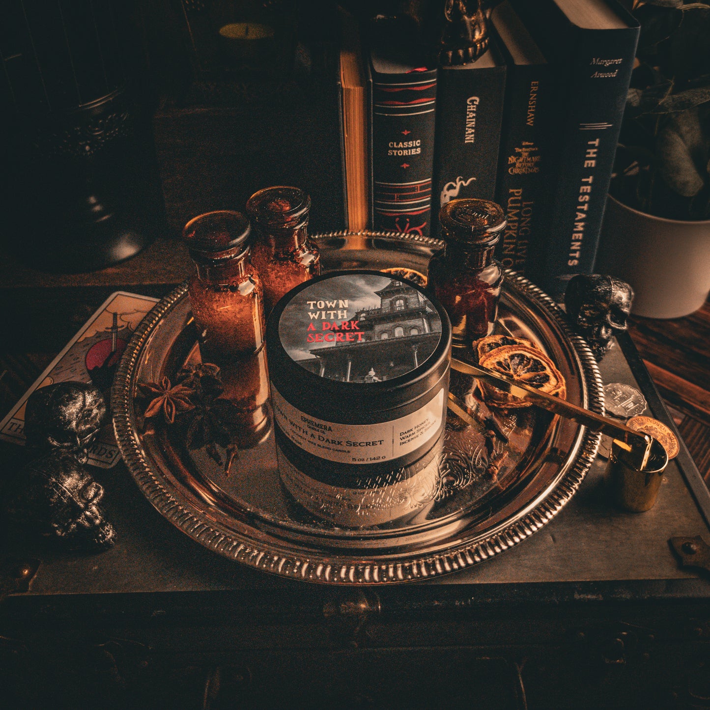 Town with a Dark Secret | Dark Honey, Warm Spices, Incense, Smoke