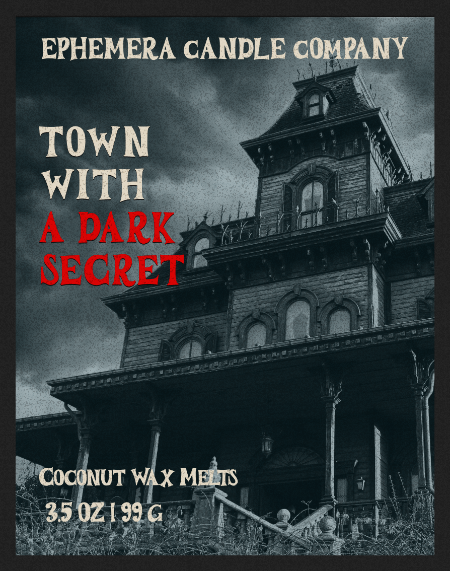 Town with a Dark Secret Wax Melts | Dark Honey, Warm Spices, Incense, Smoke