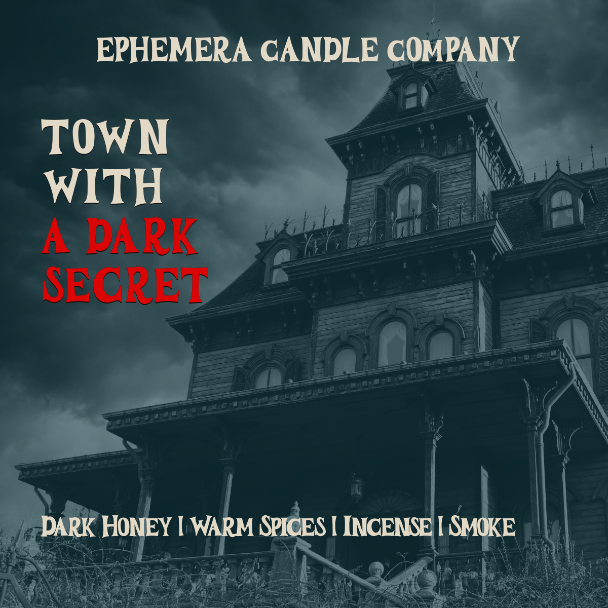 Town with a Dark Secret Wax Melts | Dark Honey, Warm Spices, Incense, Smoke