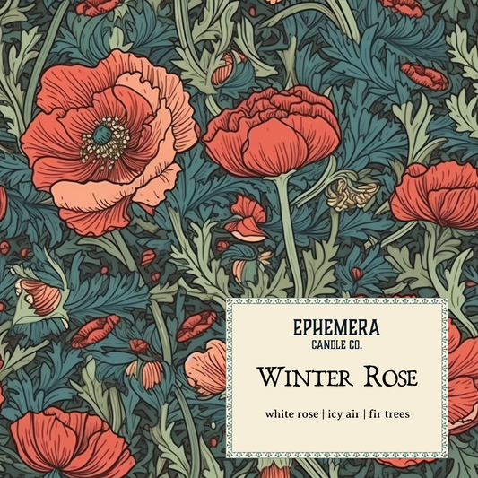 Winter Rose Wax Melts | White Rose, Icy Air, Fir Trees