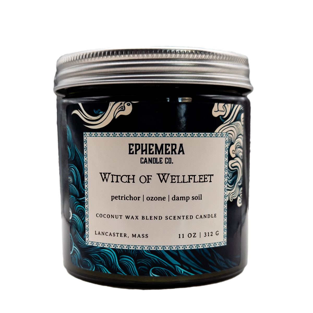 Petrichor candle Witch of Wellfleet 11 oz wood wick