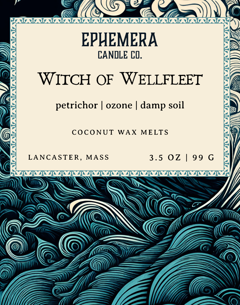 Witch of Wellfleet Wax Melts | Petrichor, Ozone, Fresh Earth, Stormy Seas