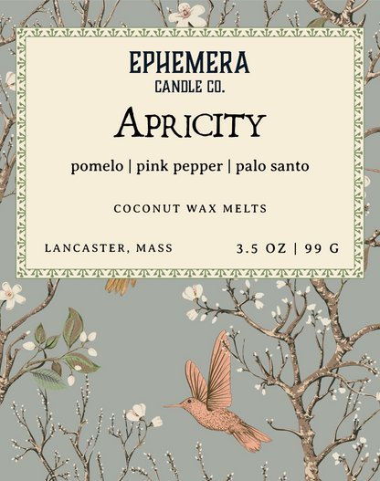Apricity Wax Melts | Pomelo, Pink Pepper & Palo Santo