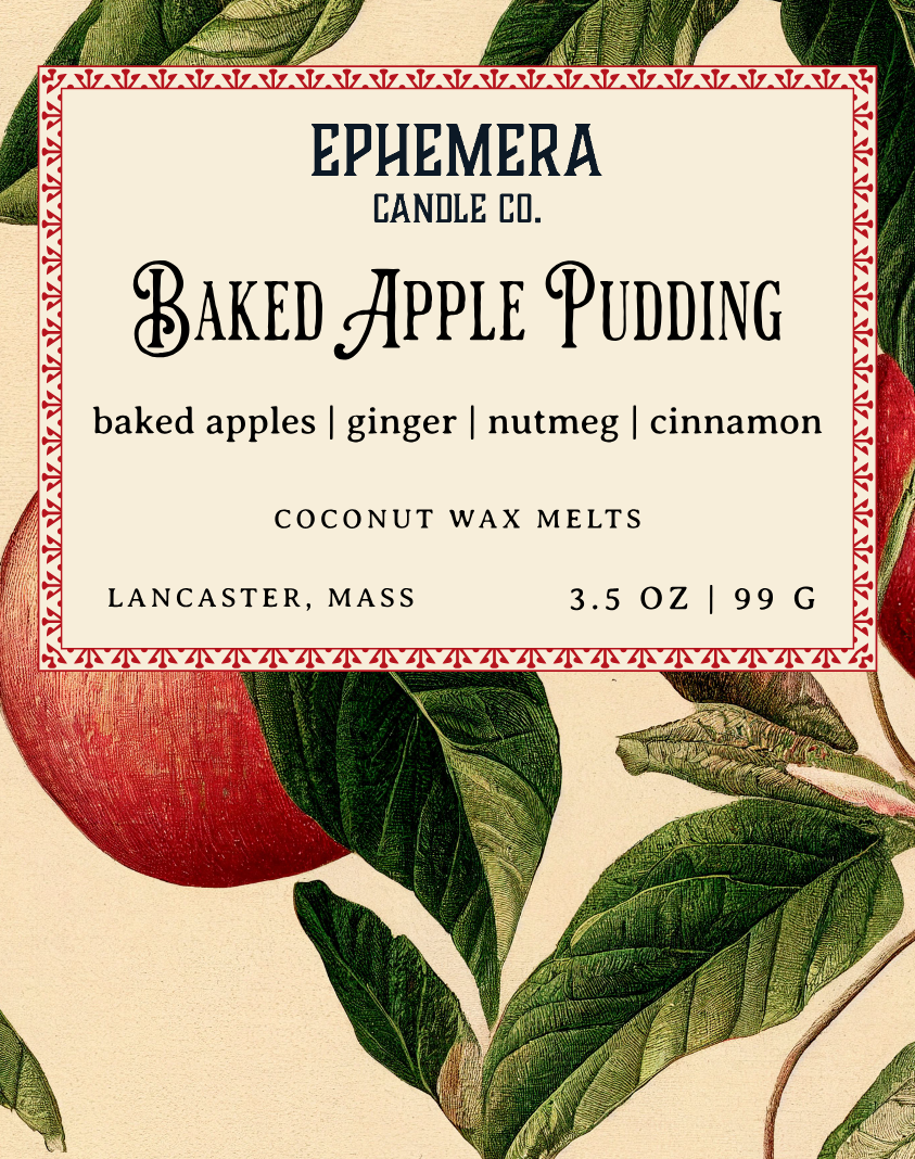 Baked Apple Pudding Wax Melts | Baked Apples, Ginger, Nutmeg & Cinnamon