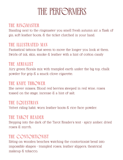 Circus Collection | The Performers