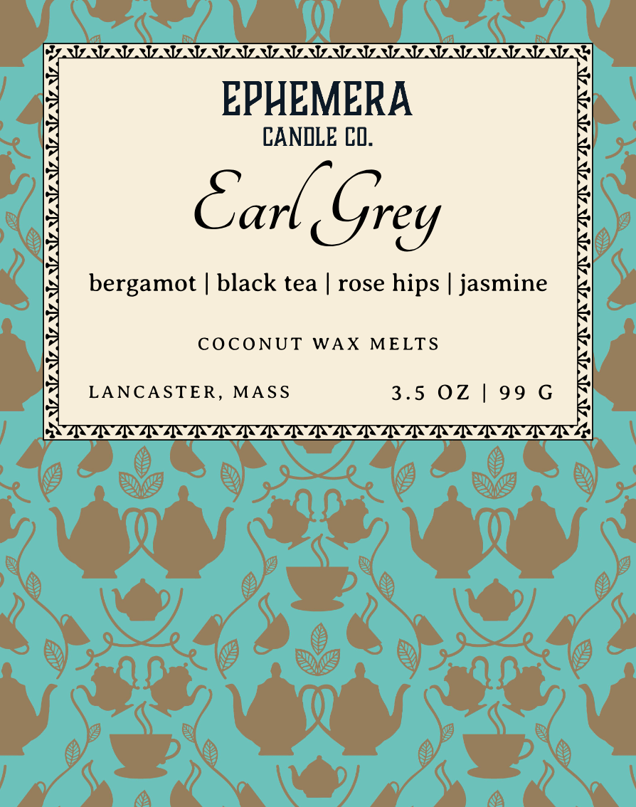 Earl Grey Wax Melts | Bergamot, Black Tea, Jasmine & Rose Hips