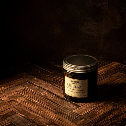 Cathedral | Mahogany, Beeswax, Incense & Lit Matches