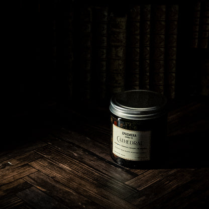 Cathedral | Mahogany, Beeswax, Incense & Lit Matches