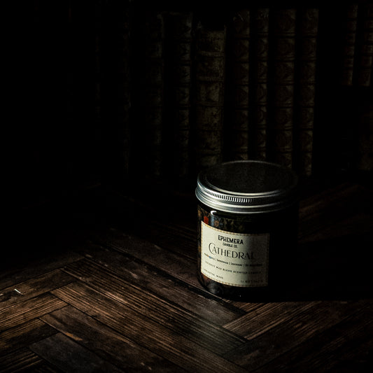 Cathedral | Mahogany, Beeswax, Incense & Lit Matches