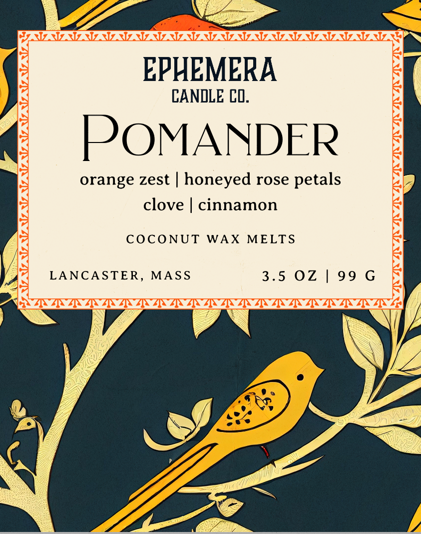 Pomander Wax Melts | Orange Zest, Persimmon, Clove, Honey