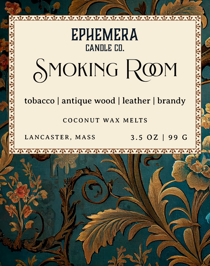 Smoking Room Wax Melts | Bergamot, Leather, Tobacco & Brandy