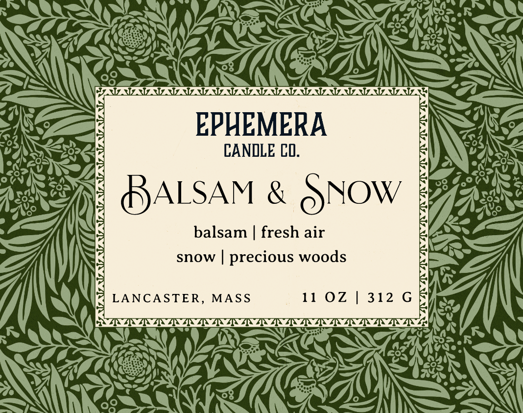 Balsam & Snow 11 oz - balsam, fresh air, snow, precious woods