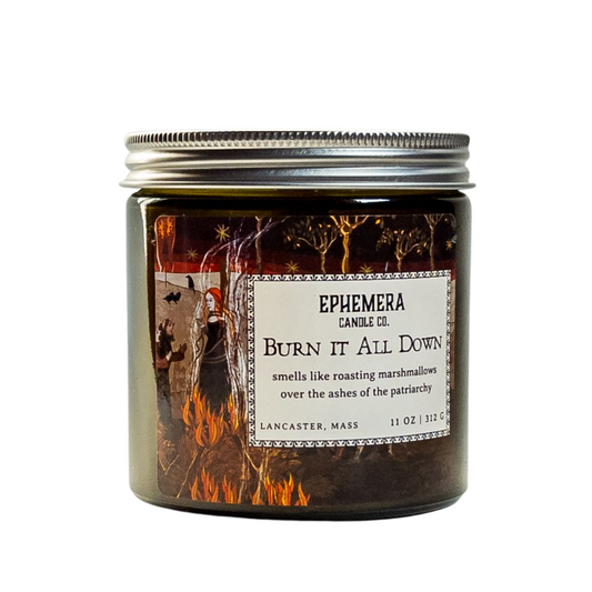 Burn it All Down coconut wax wood wick candle