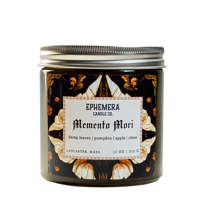 Memento Mori | Damp Leaves, Pumpkin, & Cloves | Wood Wick Scented ...